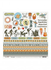 Teenagers Diecut Embellishments White/Grey/Blue reviews Teenagers Diecut Embellishments White/Grey/Blue