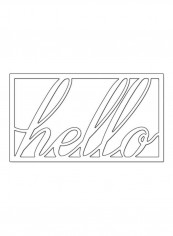 Hello Framed Steel Die Black reviews Hello Framed Steel Die Black