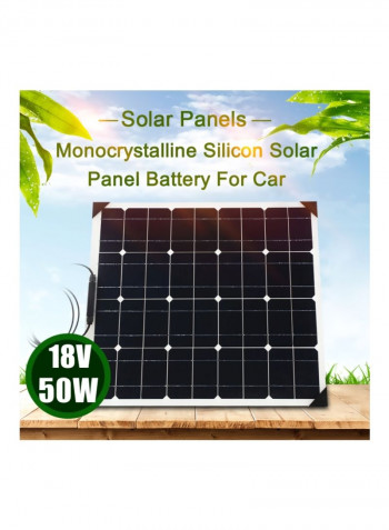 Waterproof Solar Panel Black 64.50x3.50x56.50centimeter