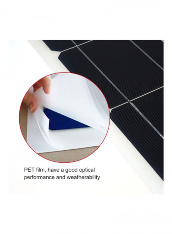 Waterproof Solar Panel Black 64.50x3.50x56.50centimeter