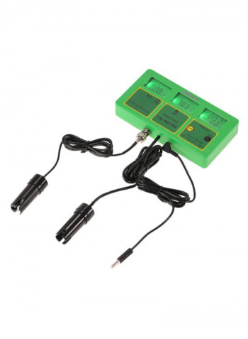 4-In-1 Multi-Function LCD Digital Water Tester Green/Black