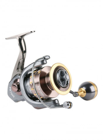 Carved Metal Wire Cup Spinning Reel 15 x 15 x 15cm