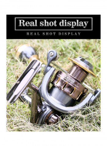 Carved Metal Wire Cup Spinning Reel 15 x 15 x 15cm