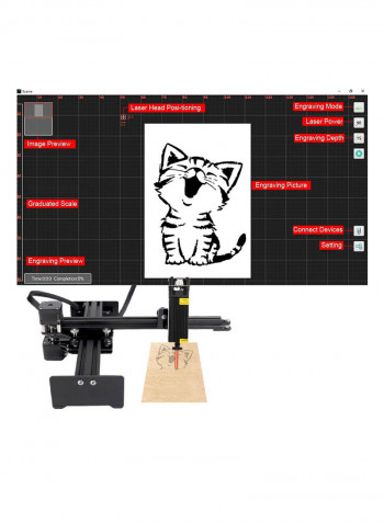 Portable Single Arm Engraver Mini Carver Carvehead Black