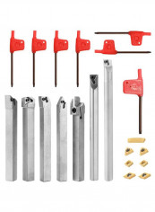 21-Piece Toughness Lathe Boring Bar Turning Tool Set Multicolour