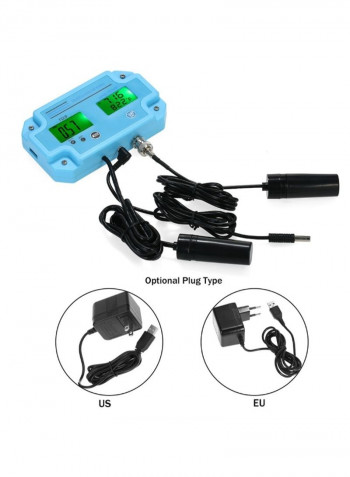 3-In-1 Multi-Parameter Water Quality Tester Blue/Black 130 x 76 x 26millimeter