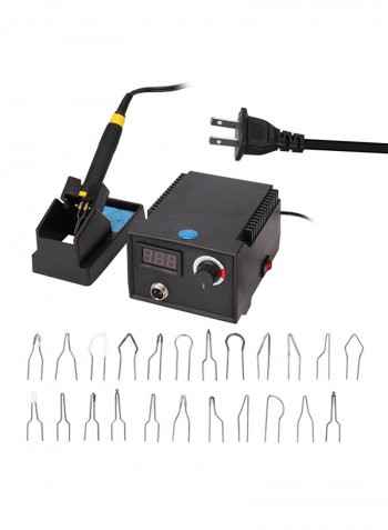 Multi-Functional Electric Pyrography Machine Set Black