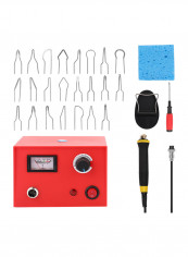 Multi-Functional Electric Pyrography Machine Set Red/Black