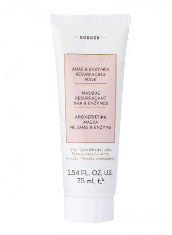 Pomegranate Ahas And Enzyme Resurfacing Mask 2.54ounce