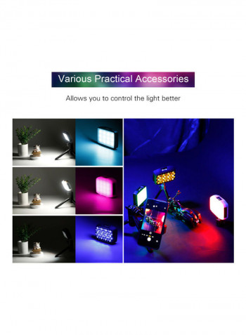 F7 Mini RGB LED Video Fill Light Black