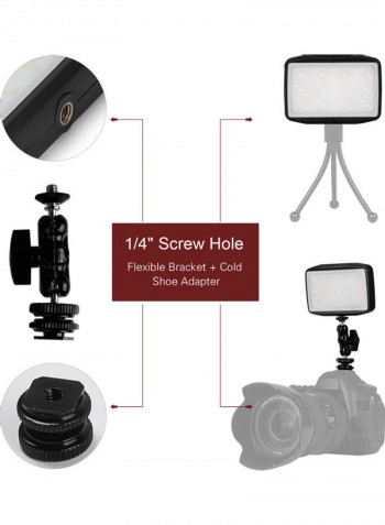 F7 Mini RGB LED Video Fill Light Black