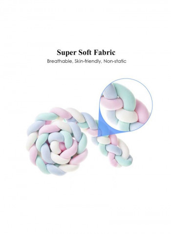 Baby Crib Bumper Knotted Pillow Pad