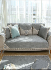 Simple European Style Sofa Slipcover Grey reviews Simple European Style Sofa Slipcover Grey