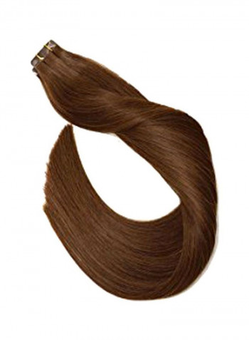 20-Piece Straight And Long Hair Extension Set Brown 22inch