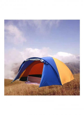 One-Room One-Hall Outdoor Tourism Double-Layer Four-Person Camping Tent 240 x 210 x 150cm