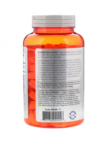 AAKG 3500 Amino Acids - 180 Tablets