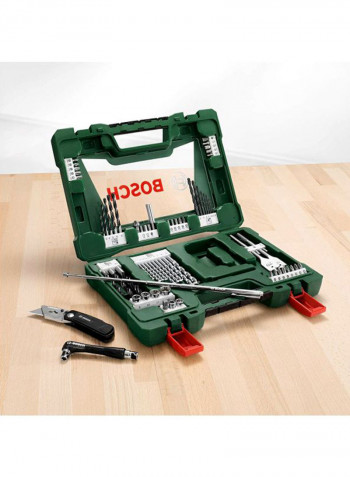 Pack Of 68 V-Line Drill Set Silver/Grey/Black