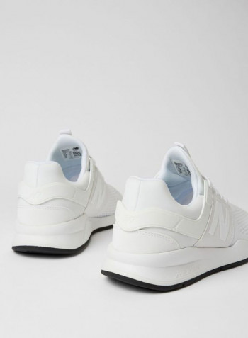 Stylish Lace-Up Sneakers White