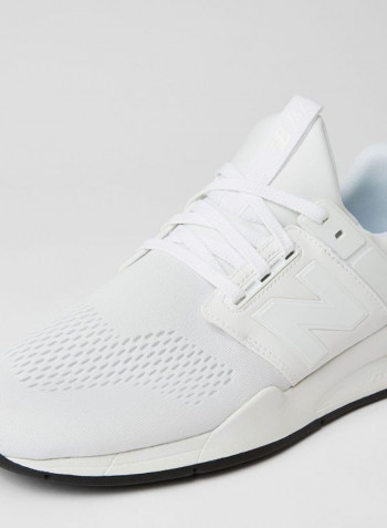 Stylish Lace-Up Sneakers White