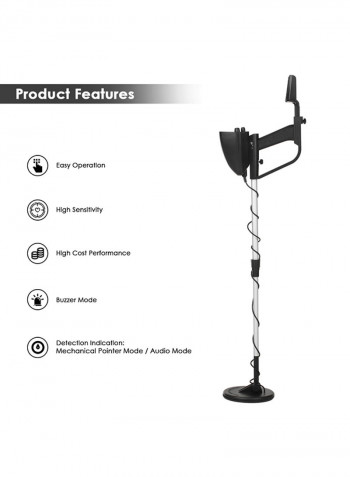 KKmoon Children Underground Metal Detector Gold Detectors Treasure Hunter Tracker Seeker Metal Circuit Detector Black 54.00x11.00x22.00cm