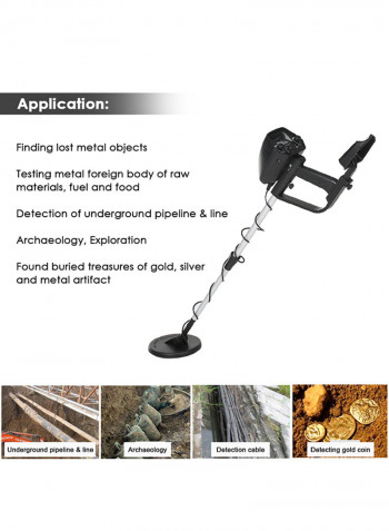 KKmoon Children Underground Metal Detector Gold Detectors Treasure Hunter Tracker Seeker Metal Circuit Detector Black 54.00x11.00x22.00cm
