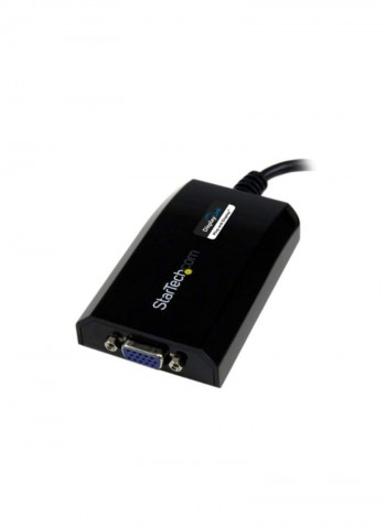USB 3.0 To VGA Display Adapter Black