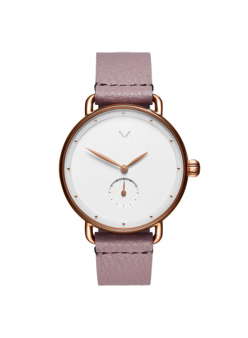 Women's Leather Analog Wrist Watch D-FR01-RGPU
