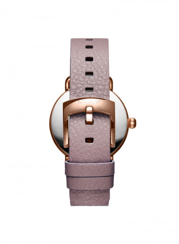 Women's Leather Analog Wrist Watch D-FR01-RGPU