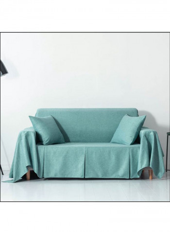 Brief Design Anti-Slip Sofa Slipcover Green