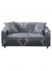 Checked Pattern Breathable Sofa Slipcover Grey reviews Checked Pattern Breathable Sofa Slipcover Grey