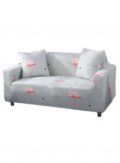 Creative Pattern Modern Style Sofa Slipcover Grey/Pink
