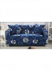 Floral Print Sofa Slipcover Blue/White/Grey reviews Floral Print Sofa Slipcover Blue/White/Grey