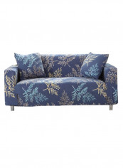Leaves Printed Soft Sofa Slipcover Blue/Beige reviews Leaves Printed Soft Sofa Slipcover Blue/Beige