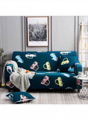 Stretch-Fit Car Printed Sofa Slipcover Blue reviews Stretch-Fit Car Printed Sofa Slipcover Blue