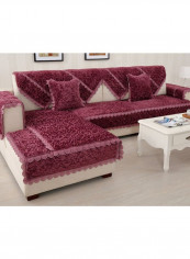 Anti-Skid Plush Sofa Slipcover Maroon reviews Anti-Skid Plush Sofa Slipcover Maroon