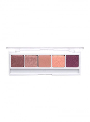 5-Eyeshadow Palette Purple/Beige/Gold