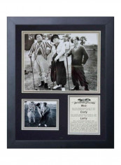 Three Stooges Golf Photo Framed Black 11x14inch