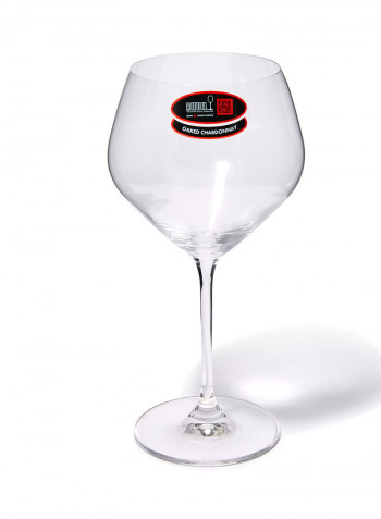 2-Piece Vinum Extreme Oaked Chardonnay Glass Set Clear 9inch