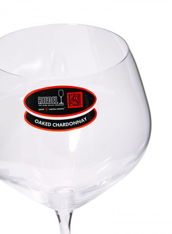2-Piece Vinum Extreme Oaked Chardonnay Glass Set Clear 9inch