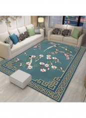 Classic Floral Pattern Anti-Slip Supple Floor Rug Multicolour 120 x 160cm