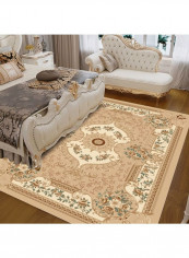 European Style Fresh Floral Patterned Rectangle Floor Rug Multicolour 120x160cm
