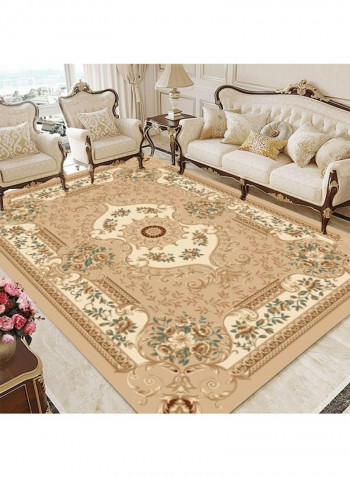European Style Fresh Floral Patterned Rectangle Floor Rug Multicolour 120x160cm
