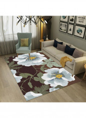 Classic Flower Pattern Non-Slip Rug Multicolour 120x160cm