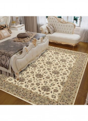 Classic Style Floral Pattern Anti-Slip Door Rug Multicolour 120x160cm