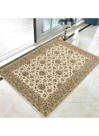 Classic Style Floral Pattern Anti-Slip Door Rug Multicolour 120x160cm