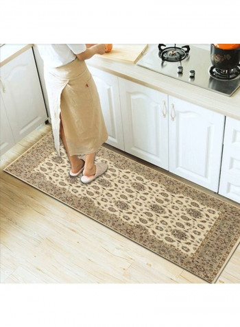 Classic Style Floral Pattern Anti-Slip Door Rug Multicolour 120x160cm