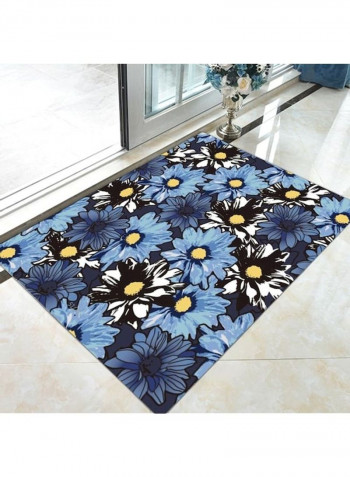 Modern Simple Floral Print Anti-Skidding Versatile Carpet Multicolour 120x160cm
