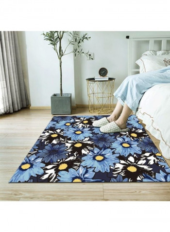 Modern Simple Floral Print Anti-Skidding Versatile Carpet Multicolour 120x160cm