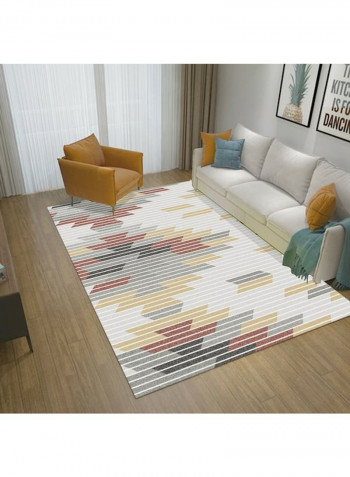 Modern Style Geometry Printed Soft Anti-Slip Carpet Multicolour 120x160cm