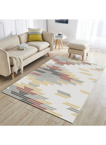 Modern Style Geometry Printed Soft Anti-Slip Carpet Multicolour 120x160cm